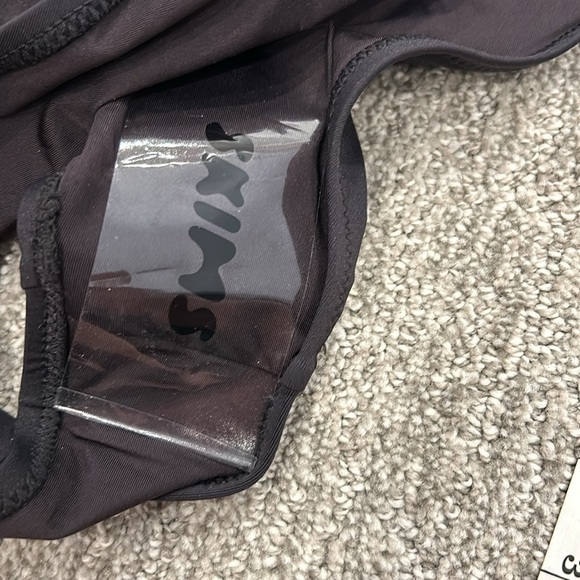 SKIMS Women's Signature Swim Scoop Neck One Piece Size 2X In Onyx - Picture 12 of 13